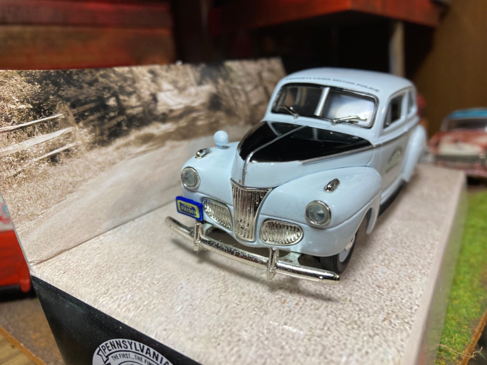 1941 Ford Deluxe Pennsylvania Police Car, 1/43 Scale, New in Original Box