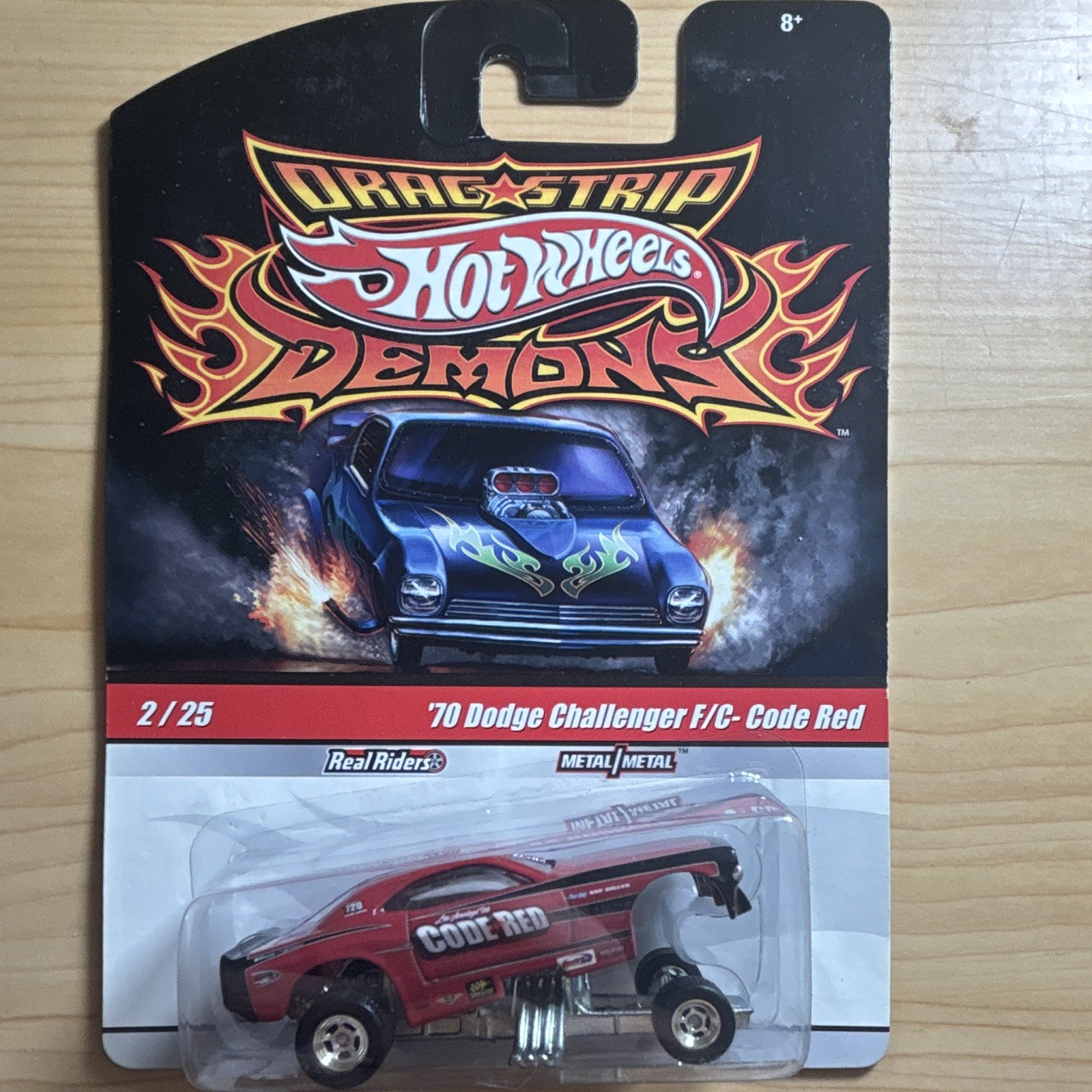 Hot Wheels Drag Strip Demons ’70 Dodge Challenger F/C Code Red 2/25