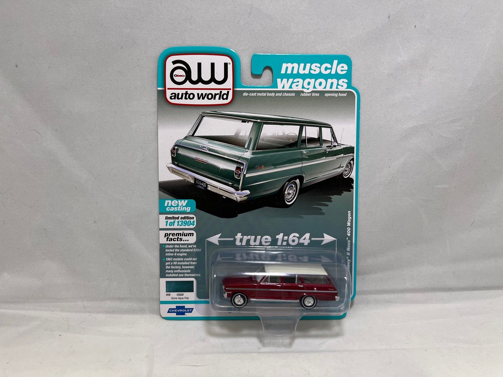 # 01073 – 1:64 AutoWorld 1963 Chevy Nova III Chase – 1 Pc.