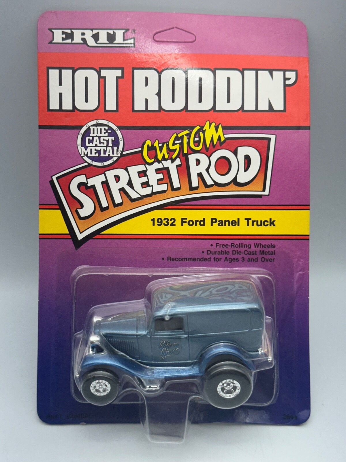 Ertl Hot Roddin’ 1932 Ford Panel Truck, Blue, 3.5 inches, New in Box