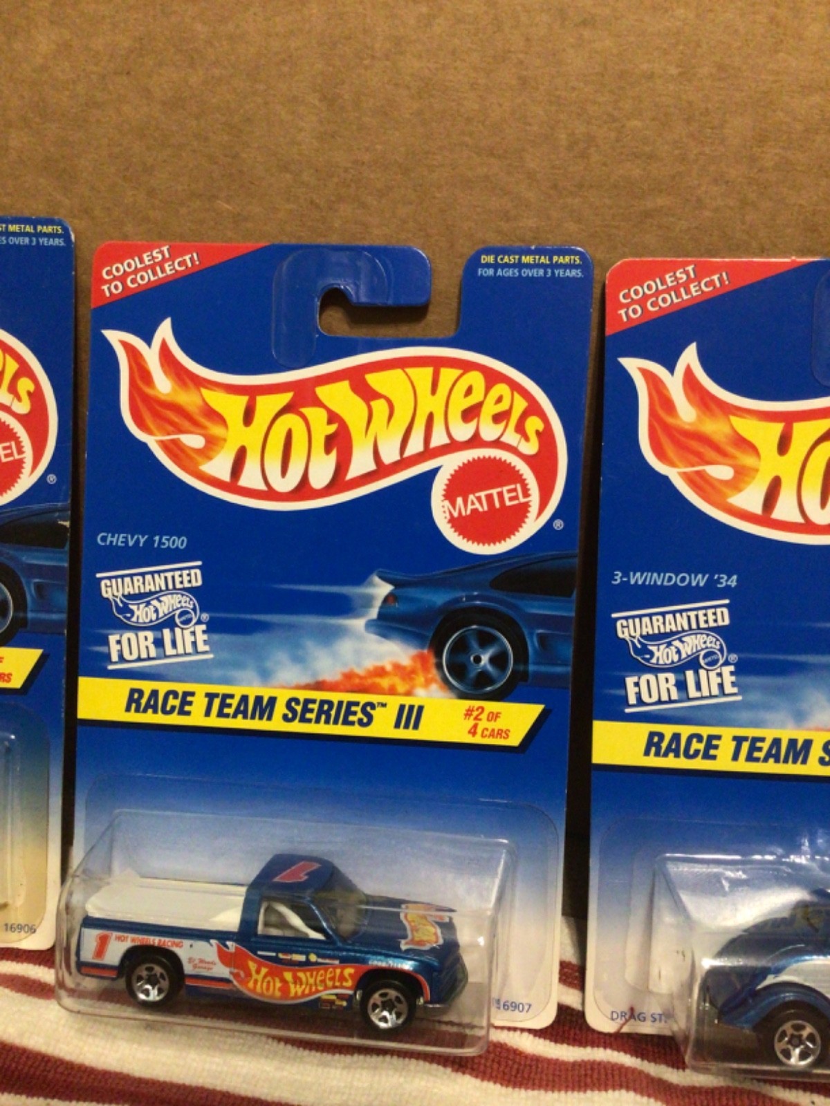 2026 Hot Wheels 1994,95,96,97, Race Team series complete sets of 4 see photos
