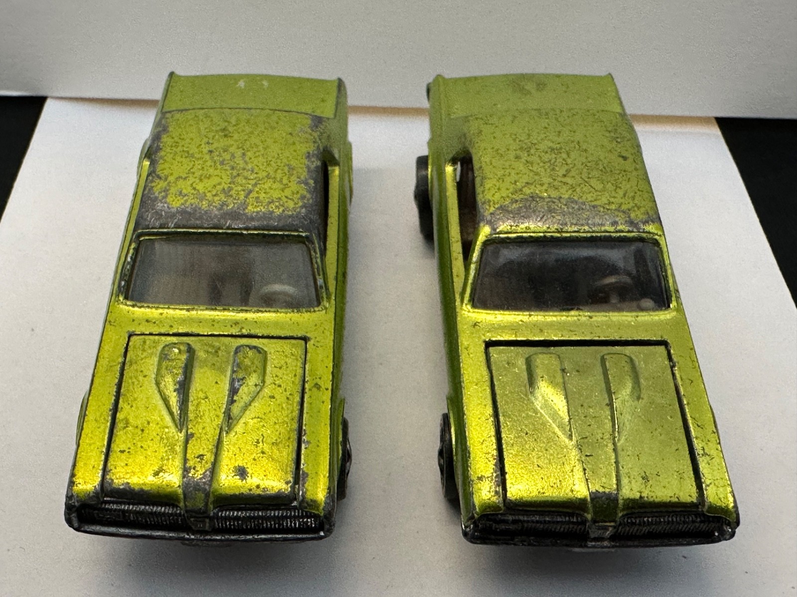PAIR (TWO) Custom COUGARS ANTIFREEZE HOT WHEELS RED LINE Toy Car 1967 1968 69