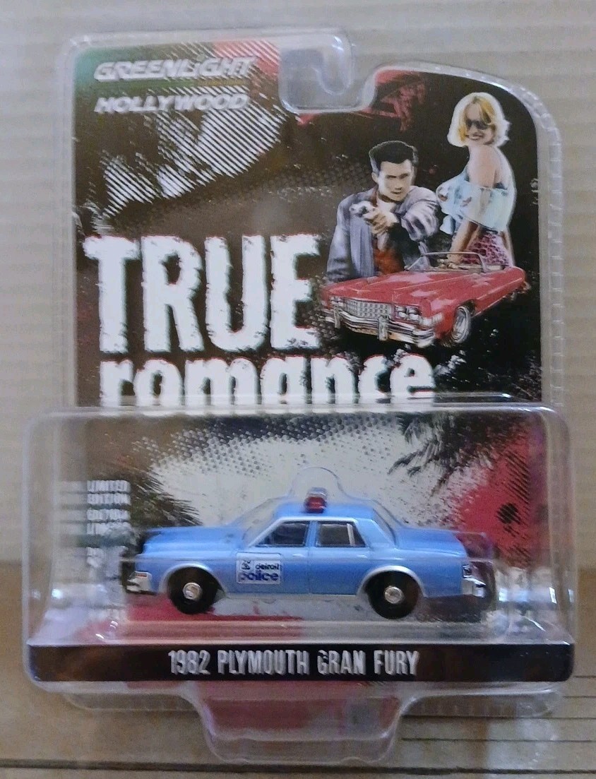 GREENLIGHT Hollywood Series 43 TRUE ROMANCE 1982 PLYMOUTH GRAN FURY 1:64 Scale