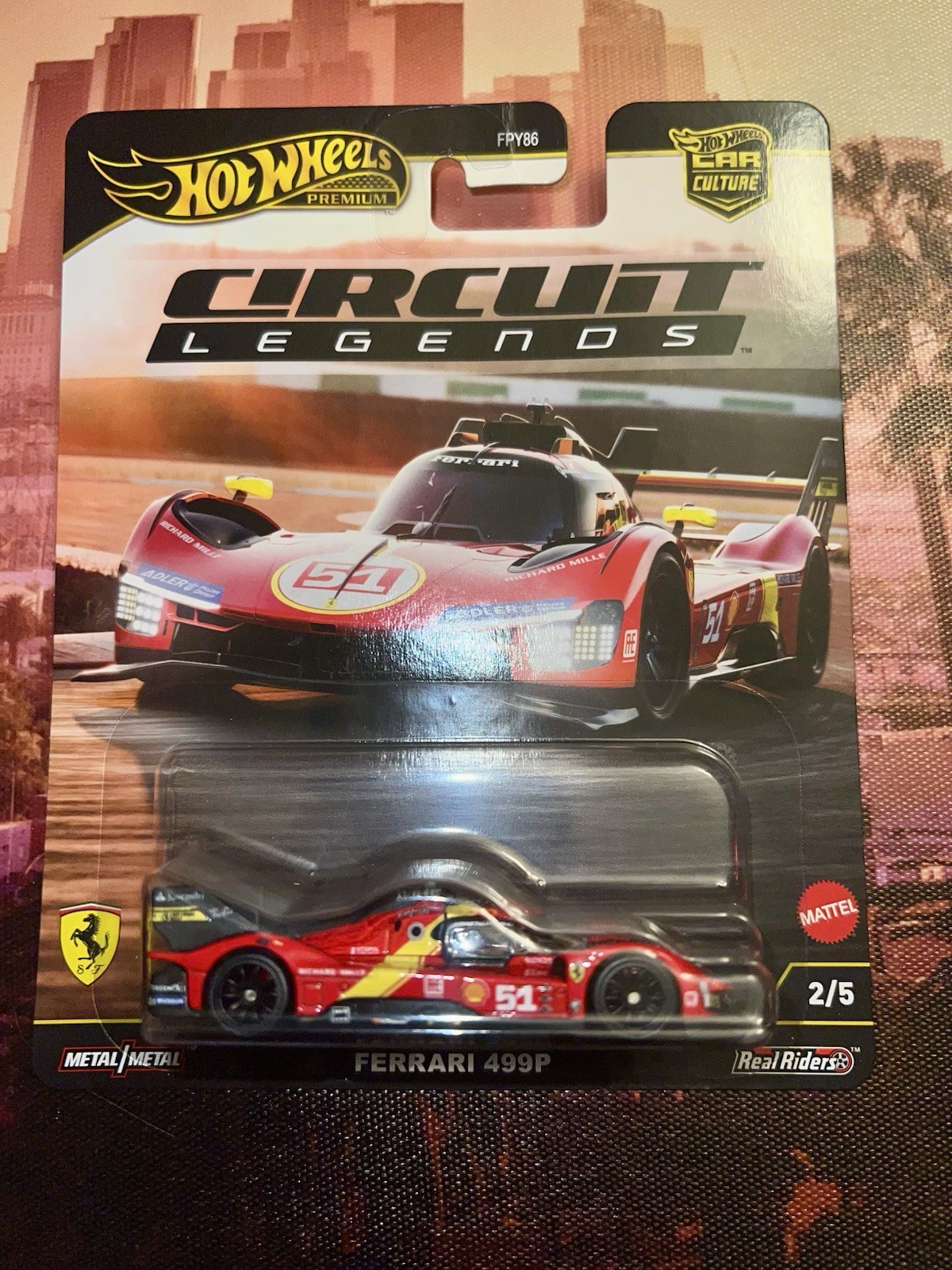 Hot Wheels Premium Car Culture Circuit Legends JBK49 FERRARI 499P Scale 1 64