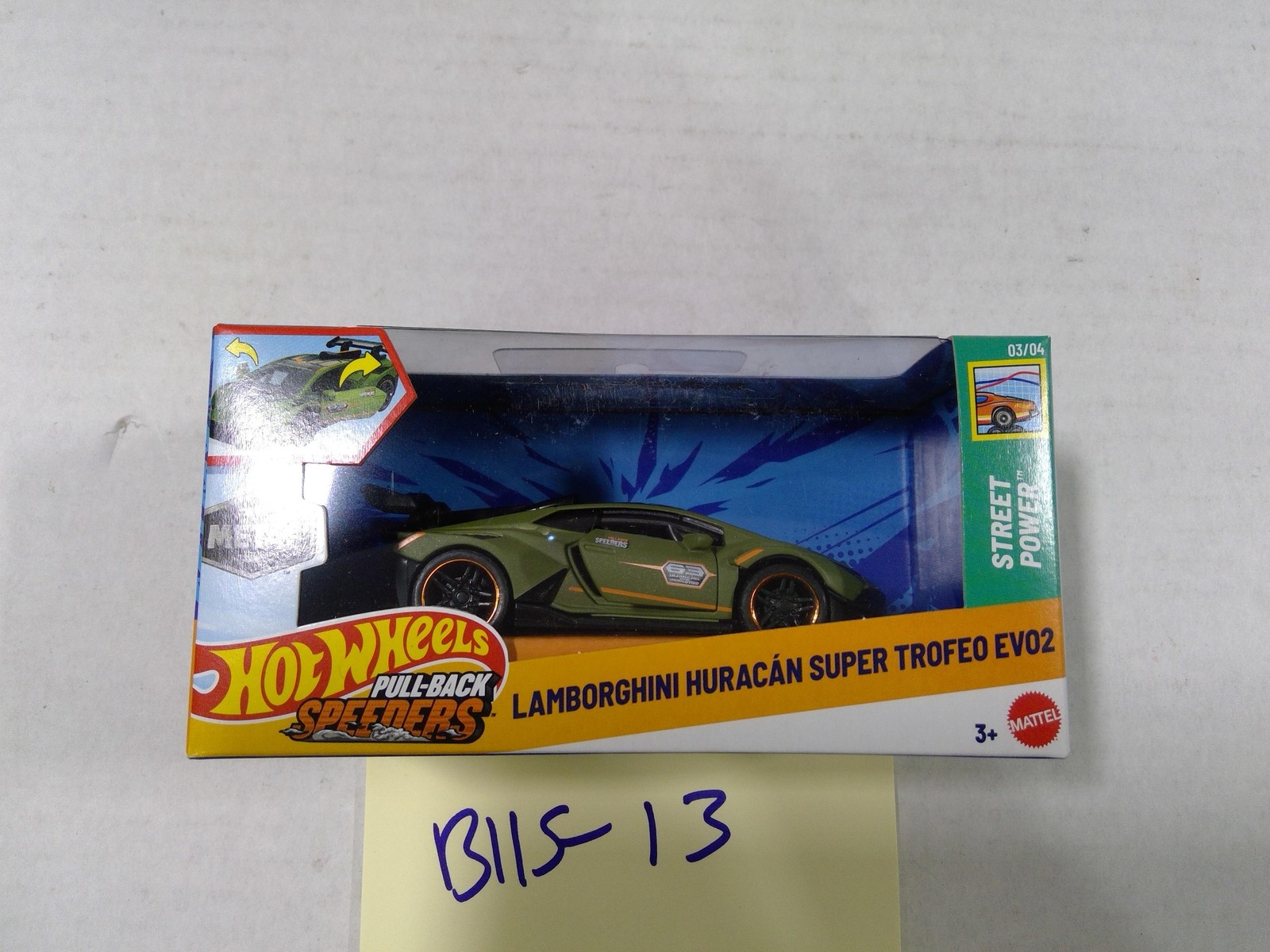 Hot Wheels Pull-Back Speeders Lamborghini Huracan Super Trofeo EVO2 Green