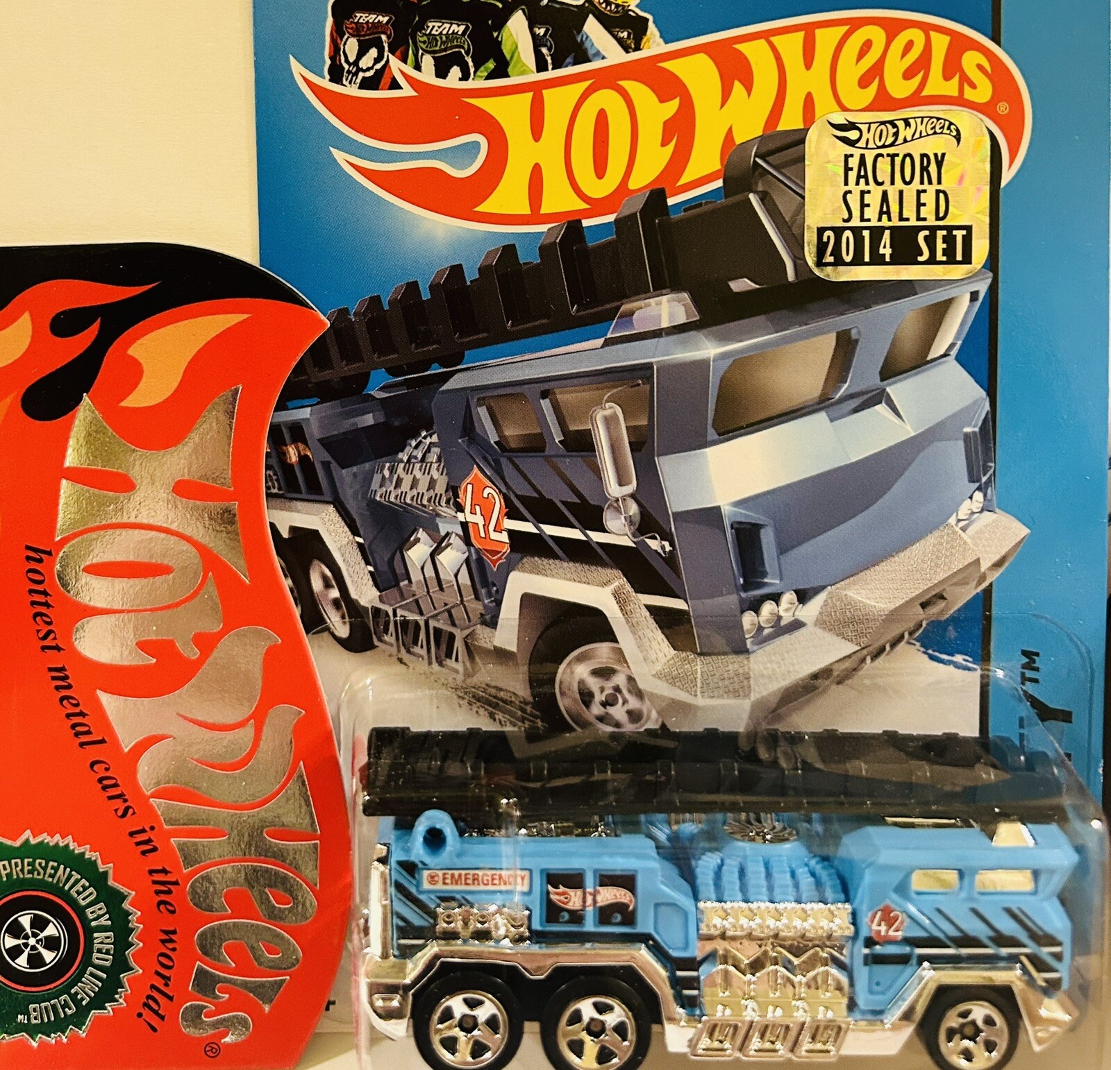 Hotwheels 5 Alarm HW City Rescue Truck Diecast 1:64 2013🔥Factory Sealed🔥