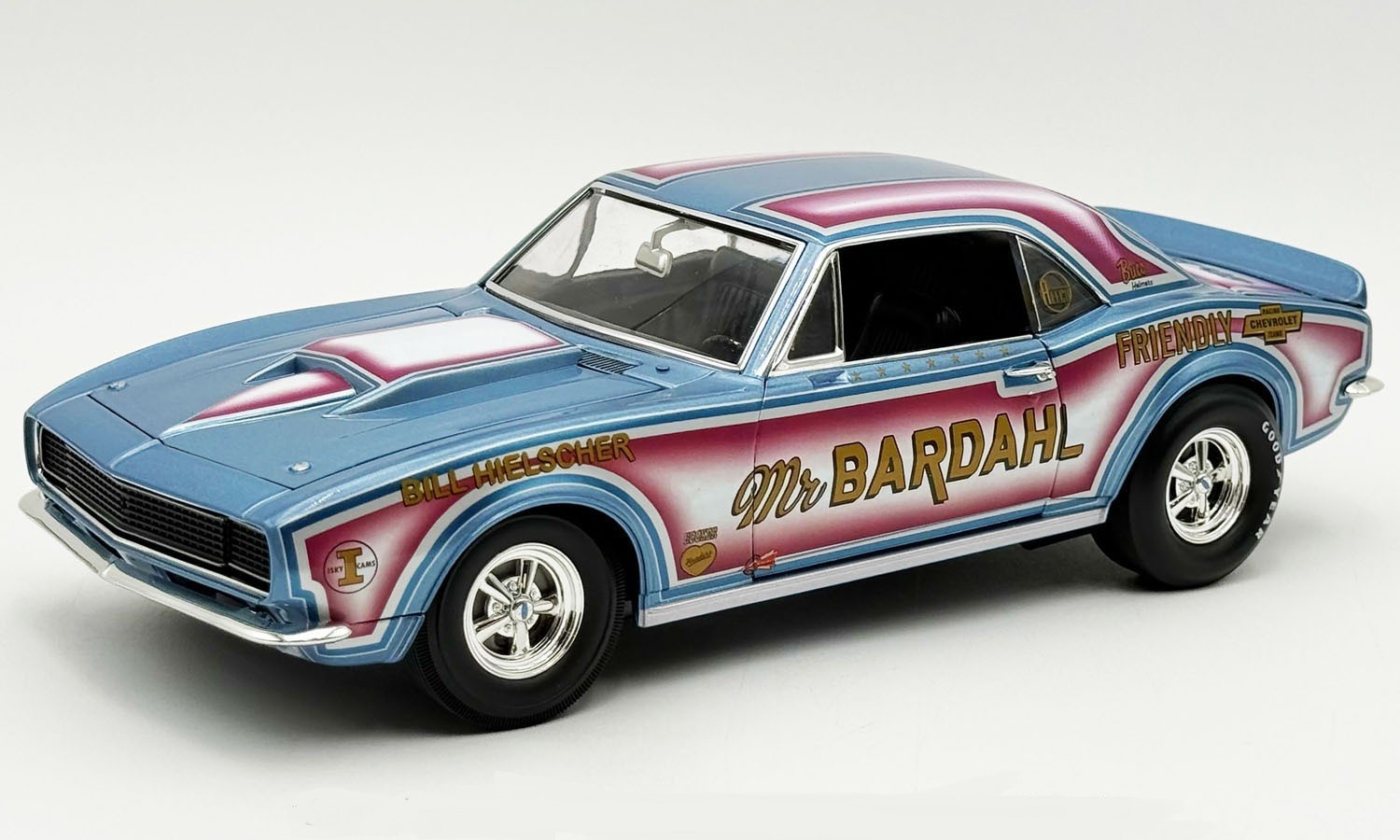 1967 CHEVROLET CAMARO MR. BARDAHL 1:18 DRAG RACING CAR CHEVY ACME A1805735 GMP