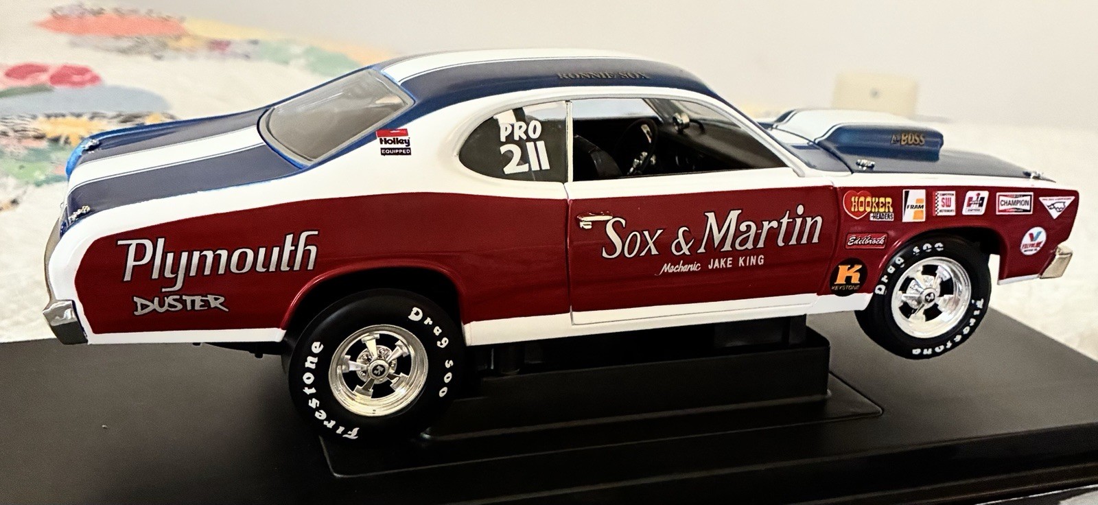 1/18 Ertl 1970 Plymouth Duster Sox and Martin by Supercar Collectibles