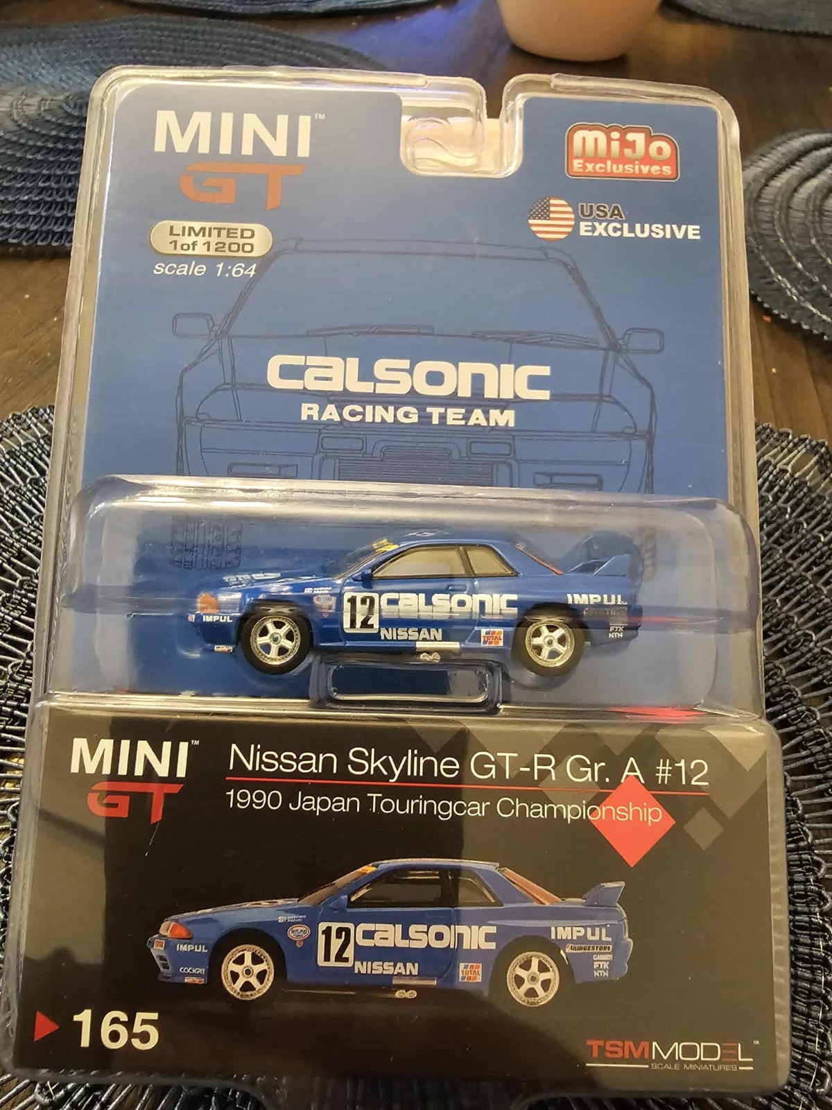 MINI GT 165 Nissan Skyline GT-R (R32) Gr. A #12 Calsonic 1990 Japan Touringcar C
