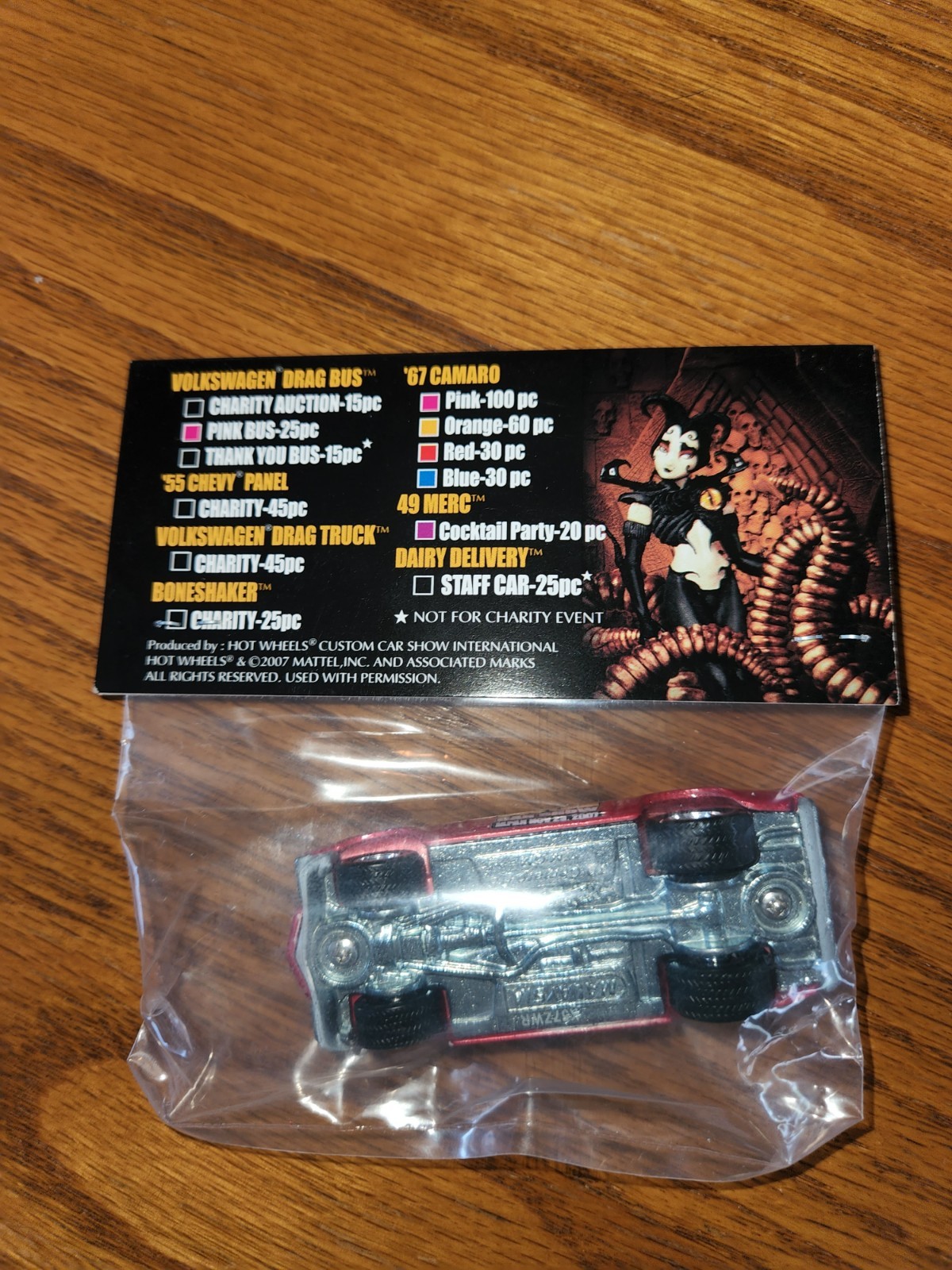 Ultra-limited 1 of 30 Hot Wheels 2007 Japan Red Evening with Voltaire Camaro