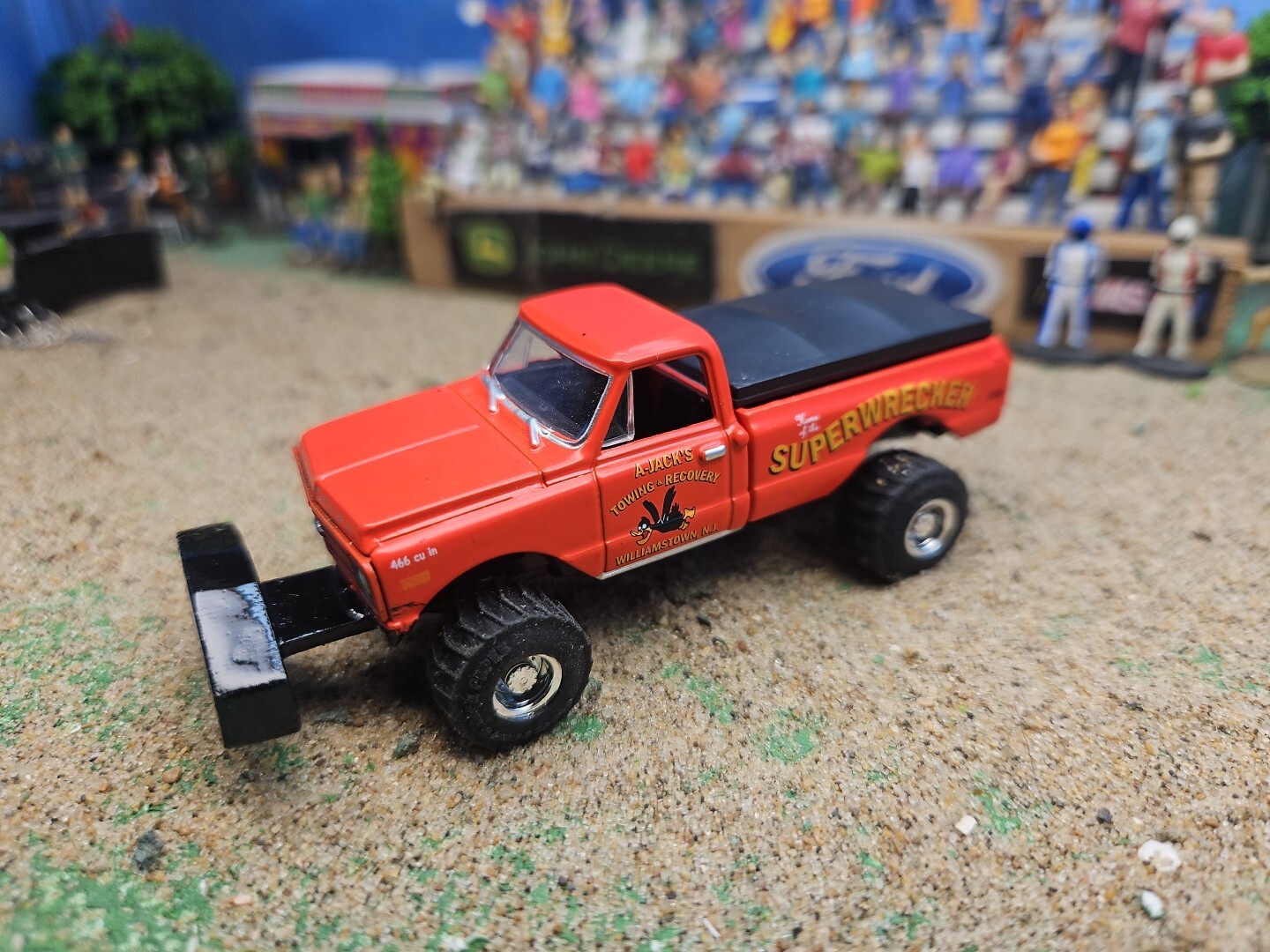CUSTOM BUILT 1:64 C10 GreenLight 1968 HOT ROD PULLING TRUCK puller CHEVEROLETdcp