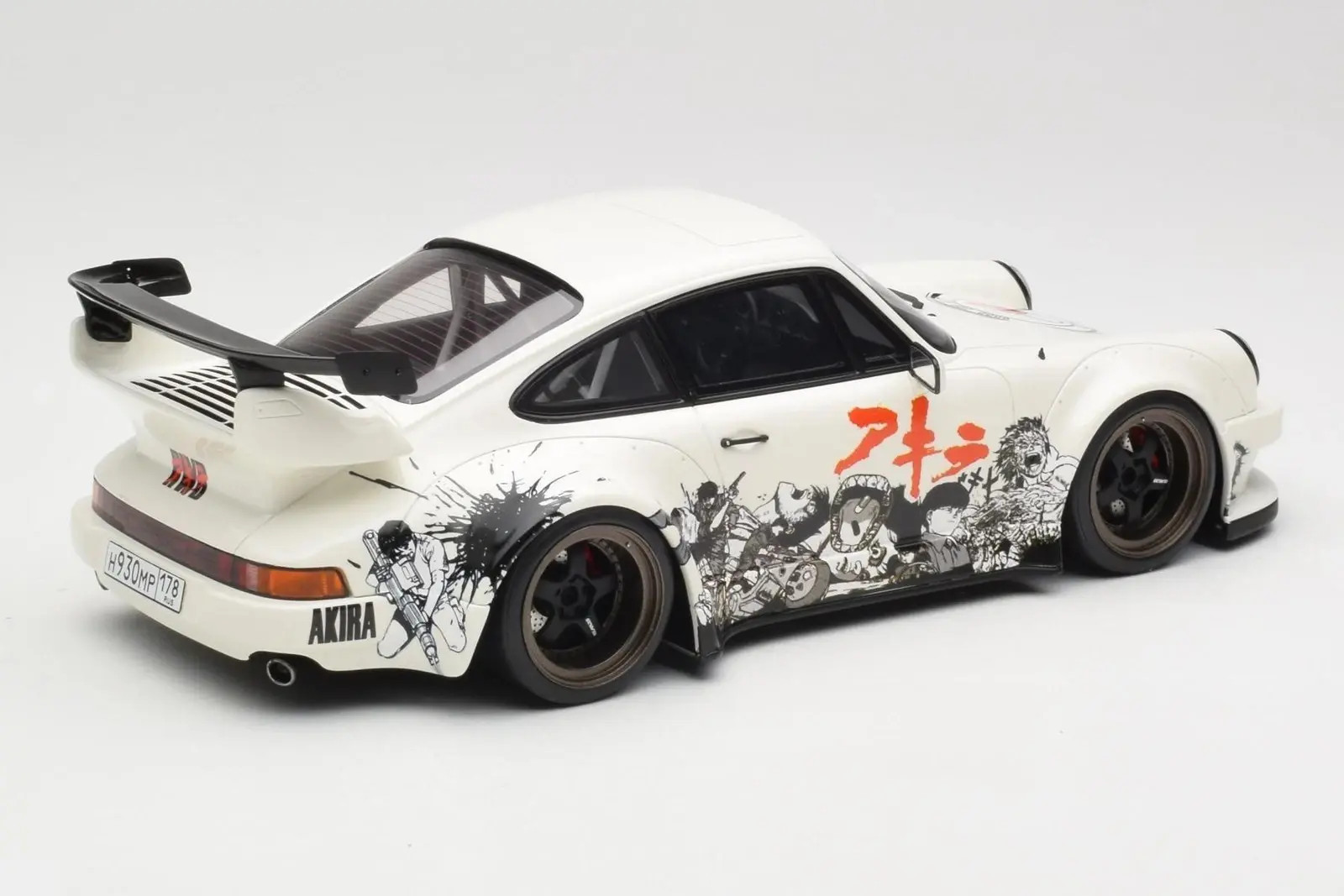 2024 Porsche 911 RWB Akira Glacier White in 1:18 scale by GT Spirit