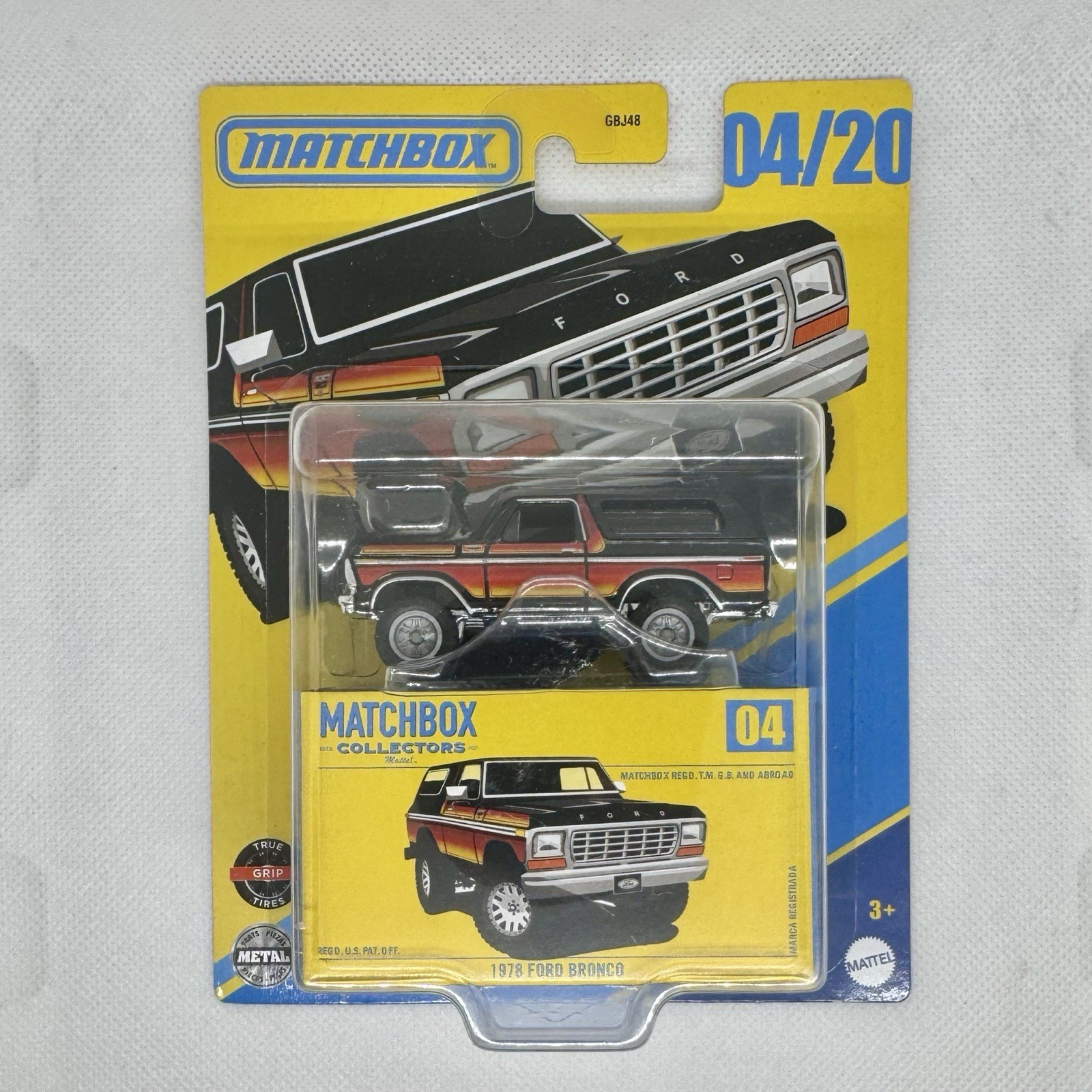 New 2025 Matchbox Collectors 1978 Ford Bronco 04/20 Premium Diecast Truck Black