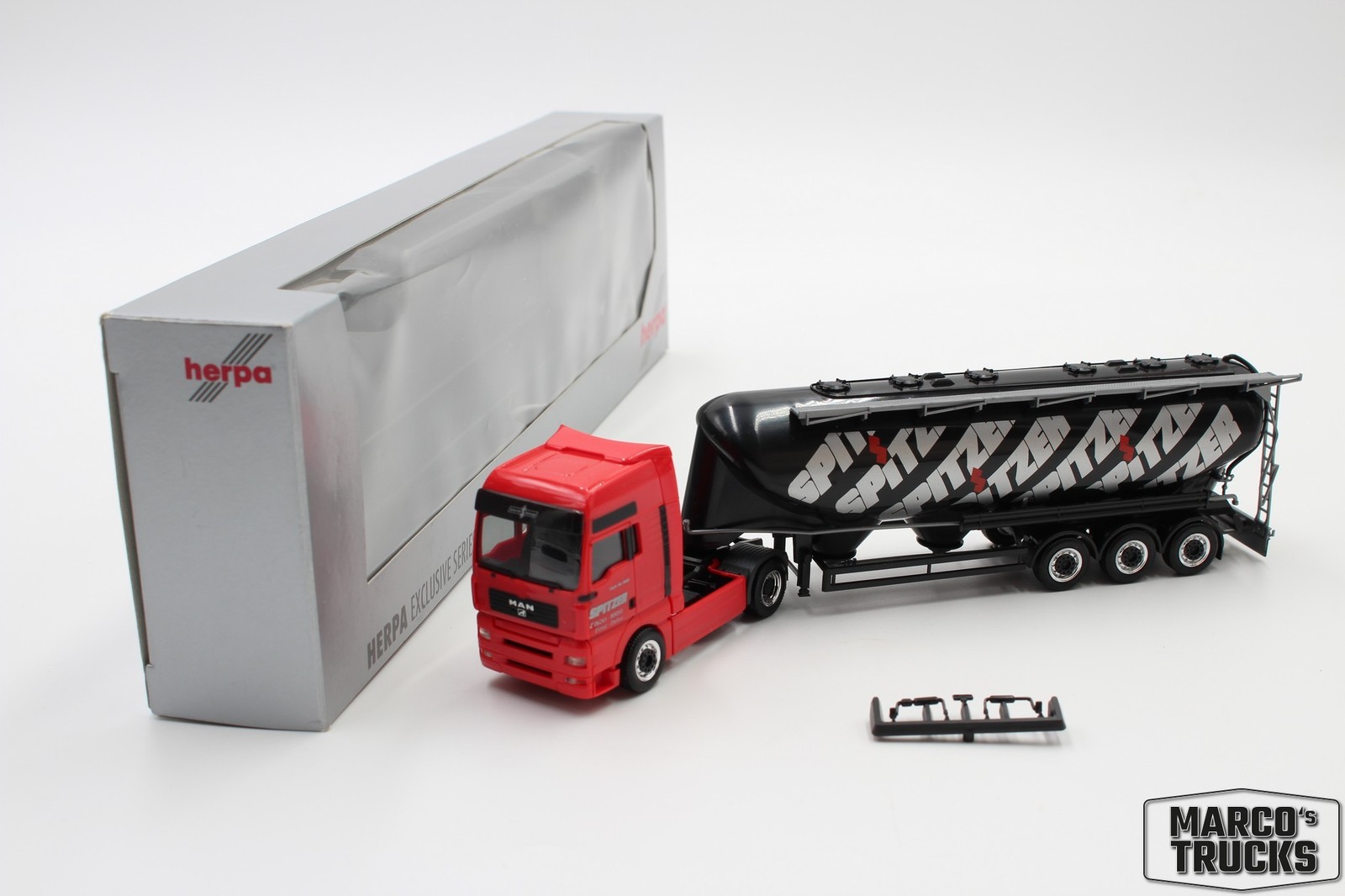 Herpa MAN TAG XXL Silo semitrailer “Spitzer Silofahrzeuge” 1:87 /H21534