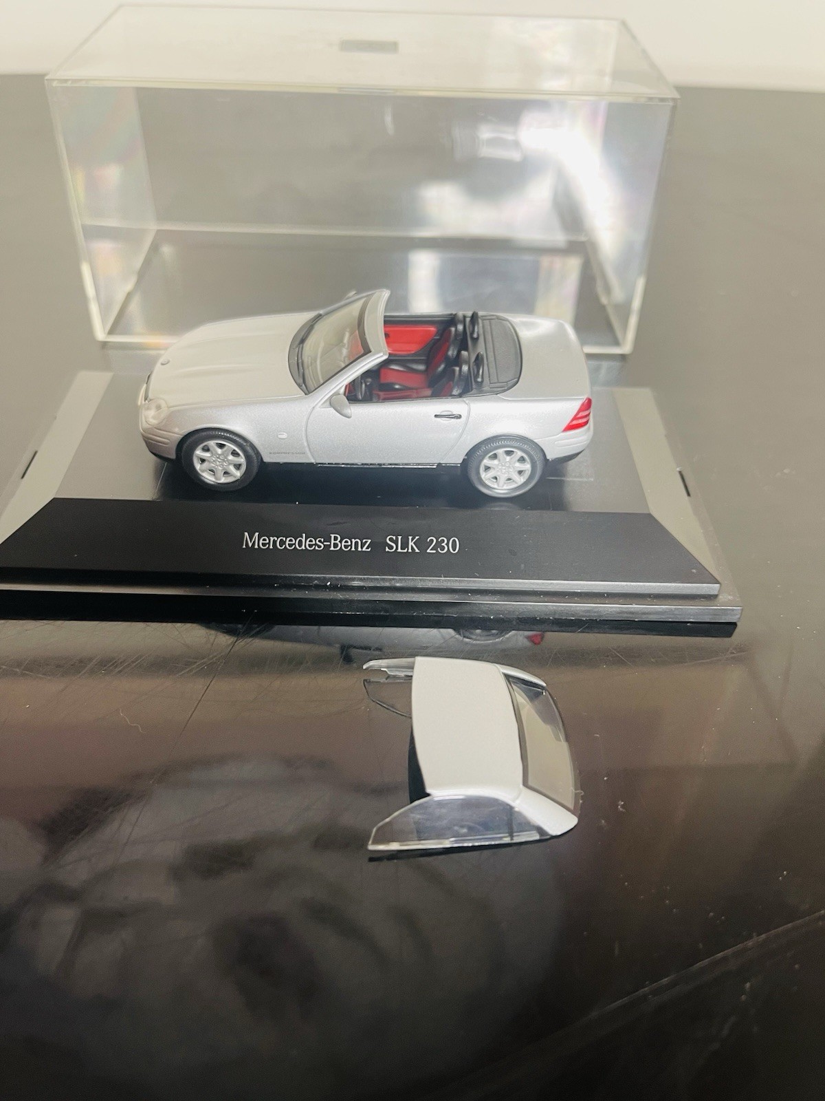 Herpa 1/43 Mercedes Benz SLK 230 Die Cast Grey With Hard Top Dealer Edition