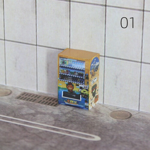 Diorama 1/64 Scale Car Garage Vending Machine Model Repair Scene Accessories Toy