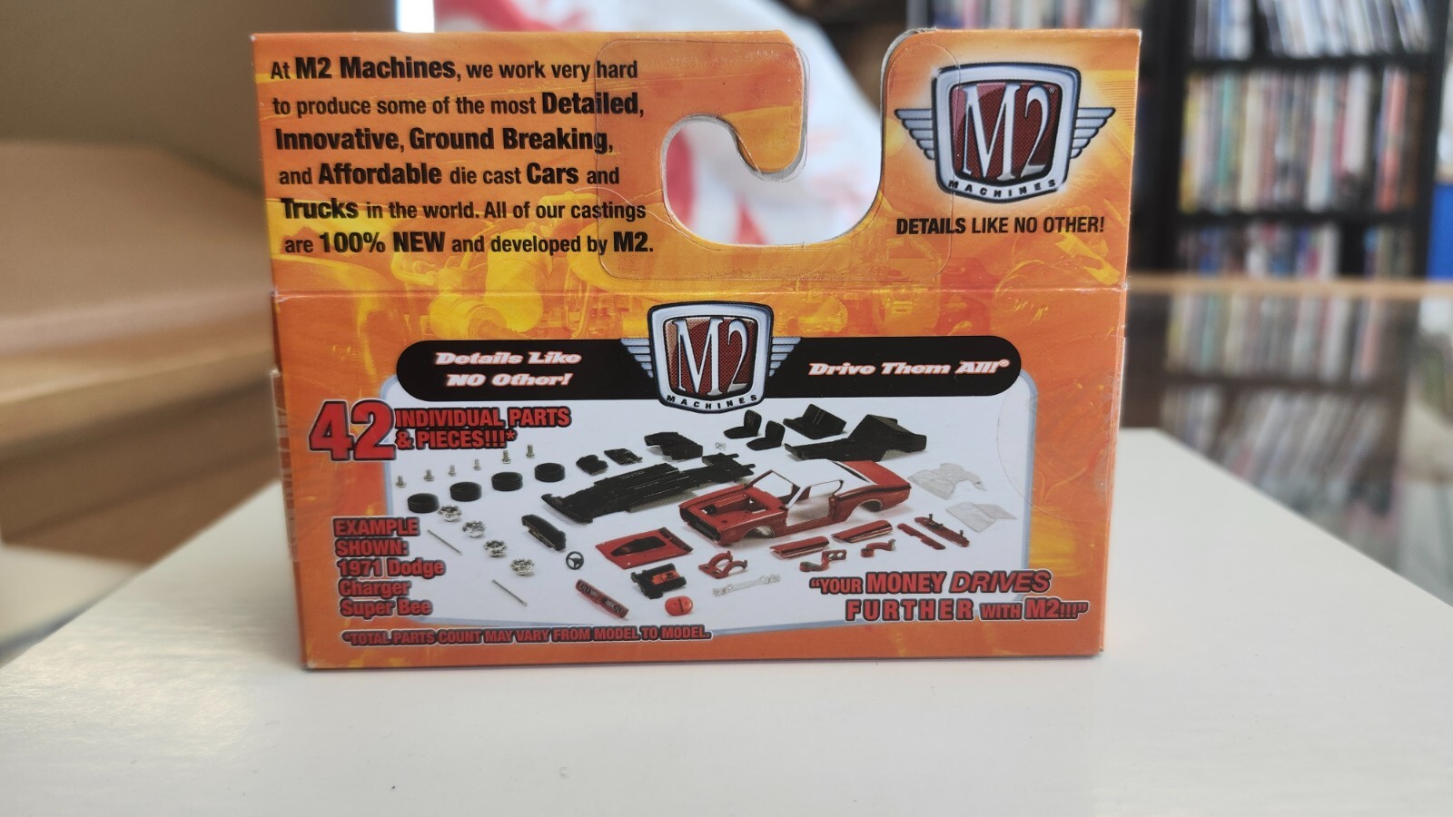 M2 Machines 50 Years of Hemi 1966 Dodge Charger HEMI 14-10 Walmart Excl in White