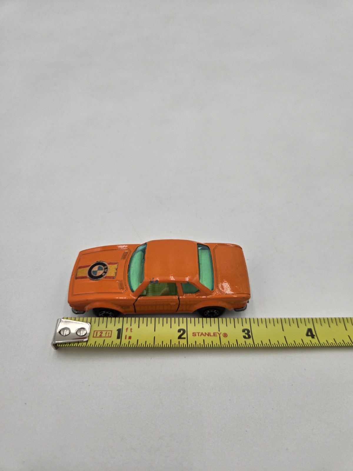 Vintage Matchbox Lesney Superfast No. 45 BMW 3.0 CSL MB45 Orange England 1976