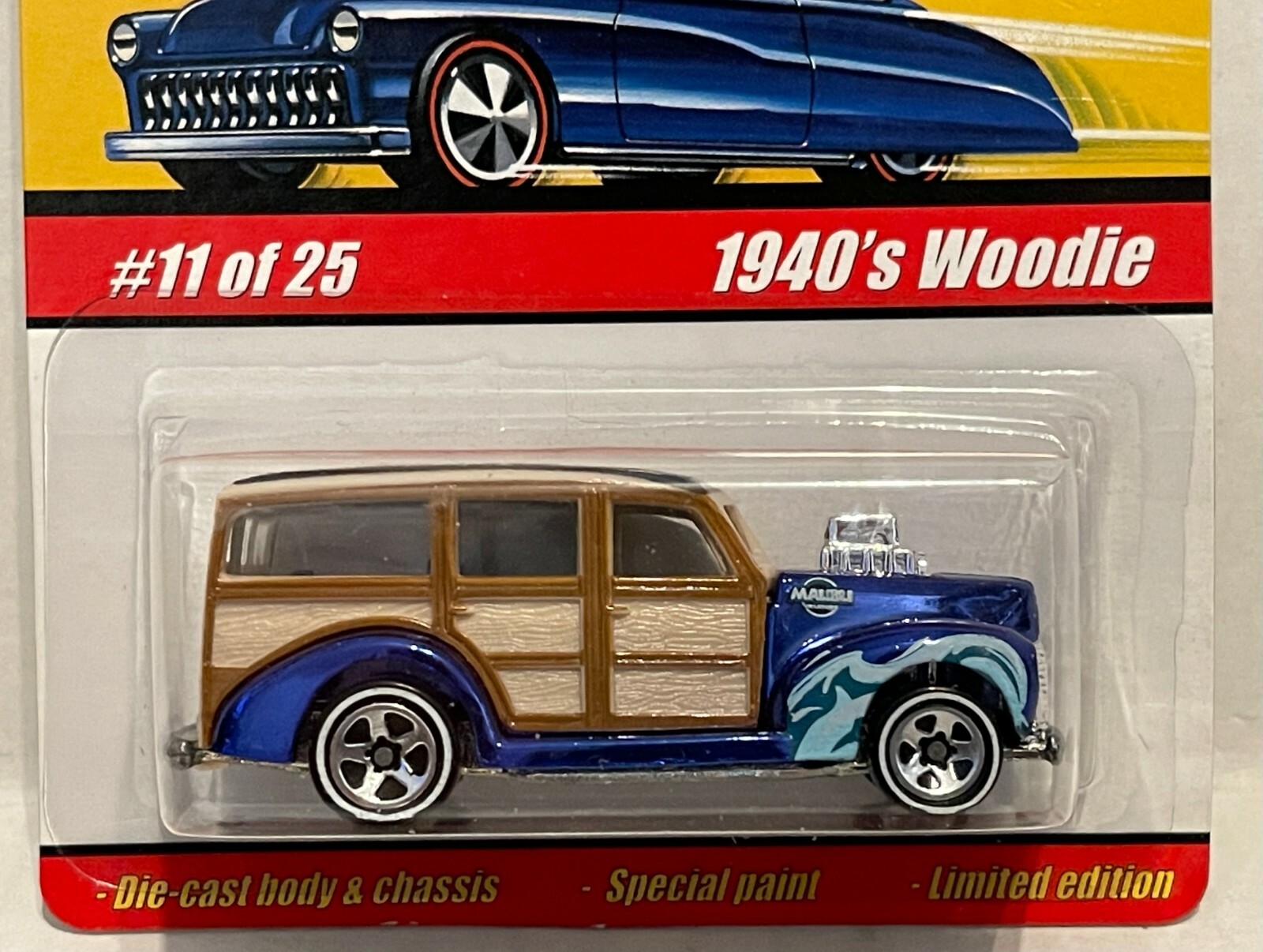 HW 1940’s WOODIE SPECTRAFLAME BLUE 2004 SERIES 1 CLASSICS #11