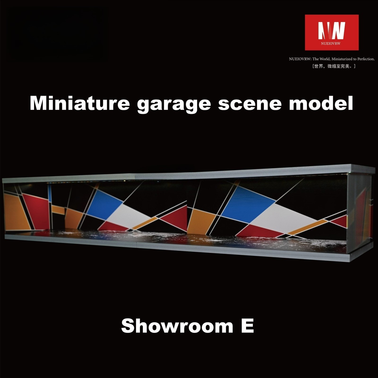 Diorama 1/64 Car Garage Model LED Lighting City Parking Lot Scene Model Gift Toy