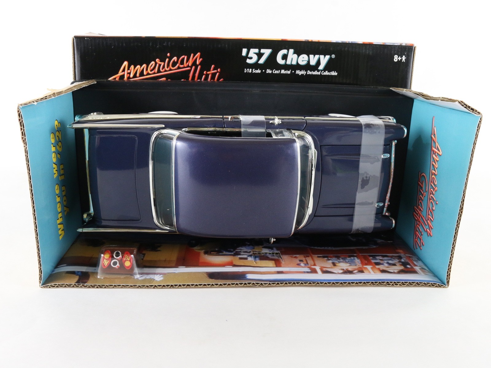 1957 ’57 Chevrolet Blue American Graffiti ERTL 1:18 Diecast Model Car 36604