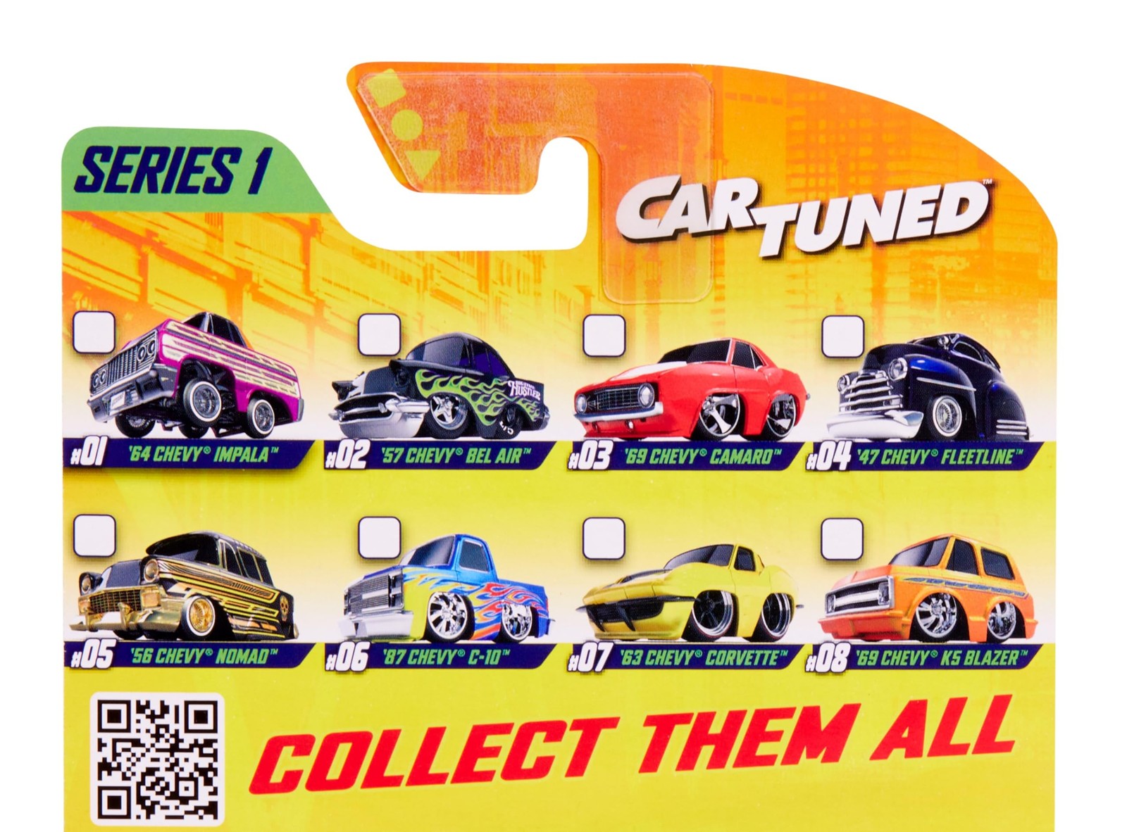 CarTuned Series 1-8 Pack, Diecast Vehicle, Ages 6+ Years