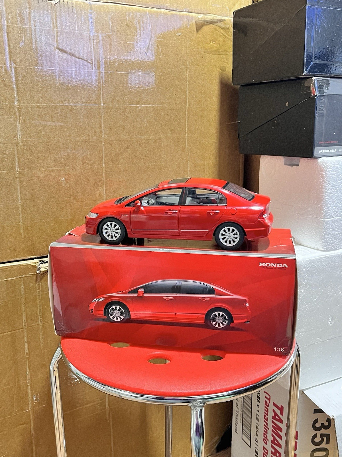 1:18 Scale 2009~2011 Honda Civic Rallye Red Diecast Model Car