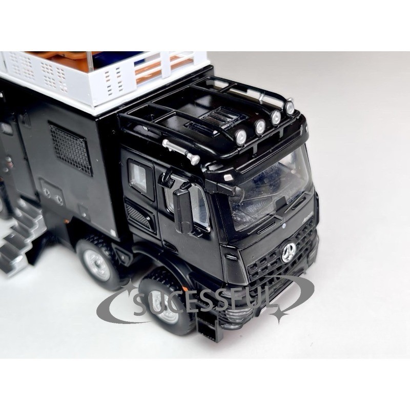 GCD 1/64 Mercedes Arocs 8×8 Ultimate Adventure Truck GT Show Limited Black