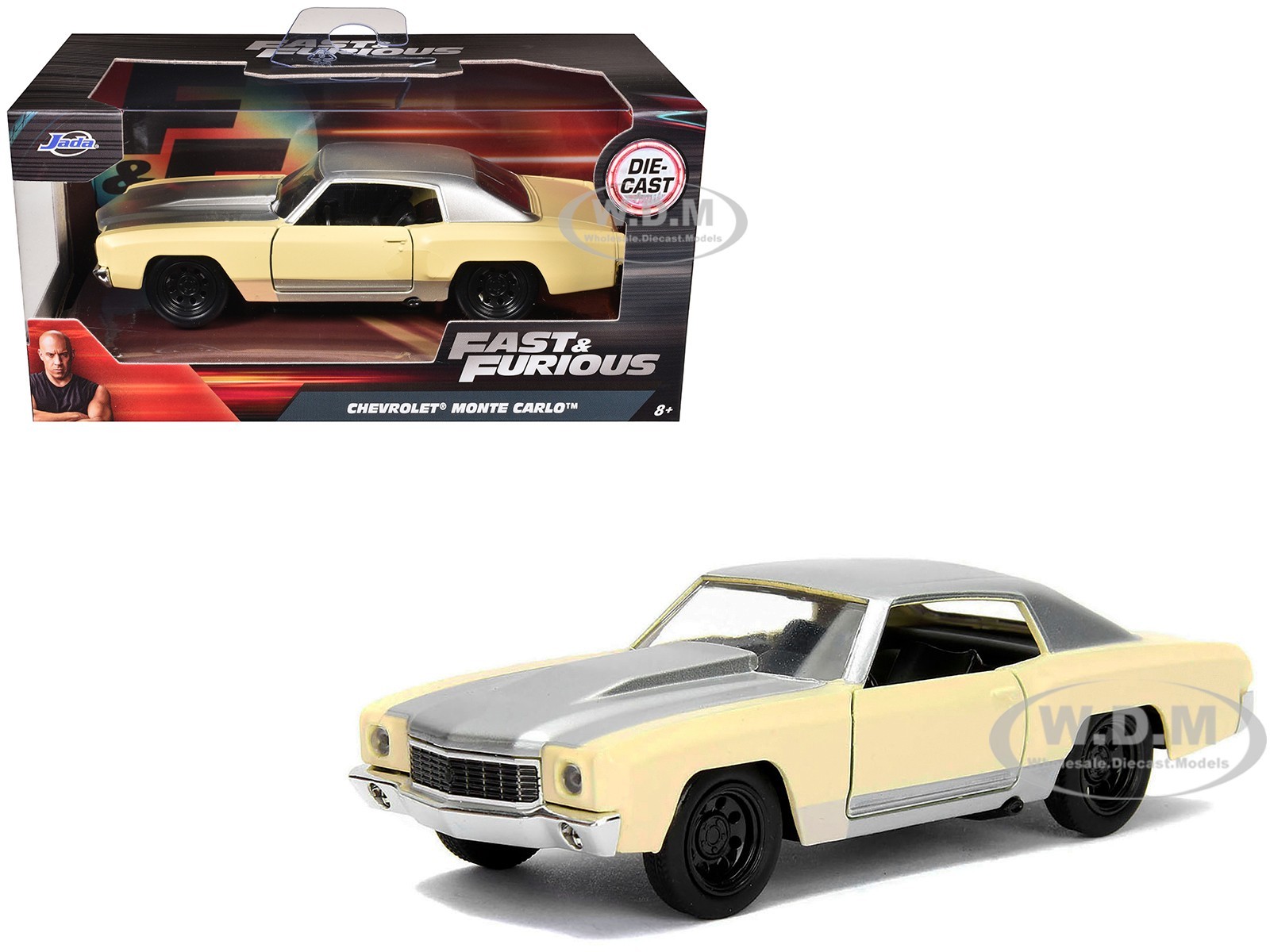 CHEVROLET MONTE CARLO CREAM “FAST & FURIOUS” 1/32 DIECAST MODEL BY JADA 99516