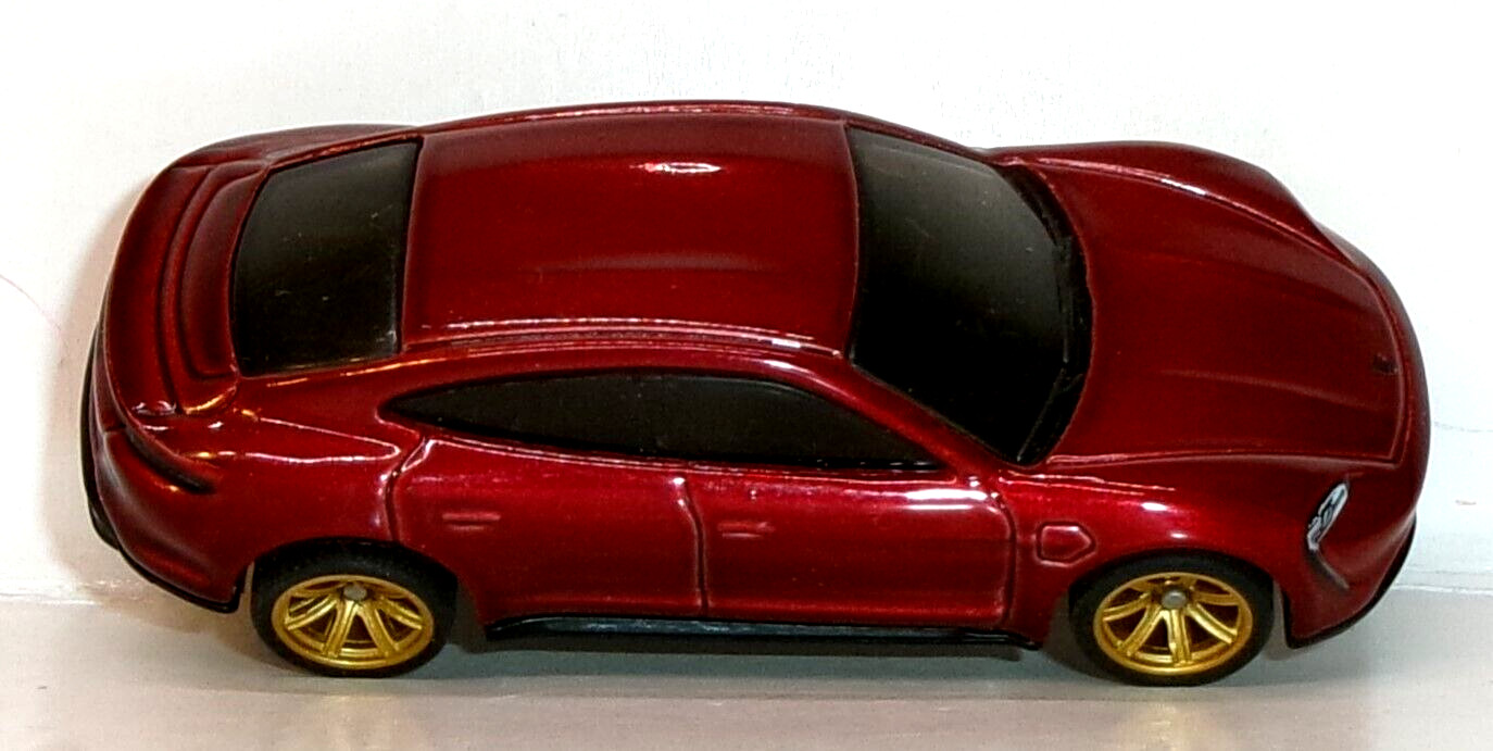 LOOSE 2021 HOT WHEELS 1:64 RED PORSCHE TAYCAN TURBO S WHEEL SWAP REAL RIDERS