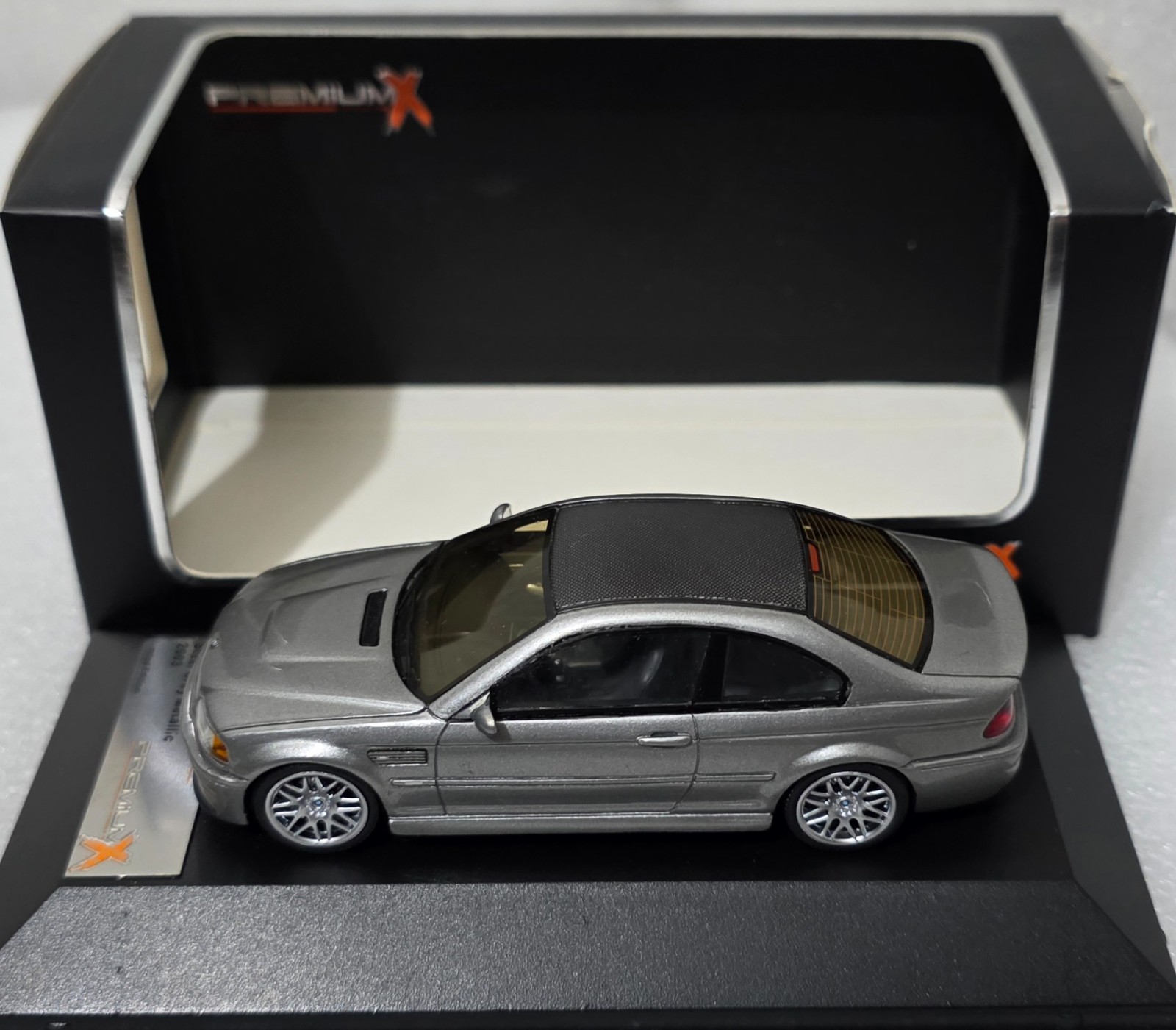 BMW M3 (e46) CSL 2003 Steel Grey Met 1:43 Premium-X IXO PRD0027 EXTREMELY RARE!!