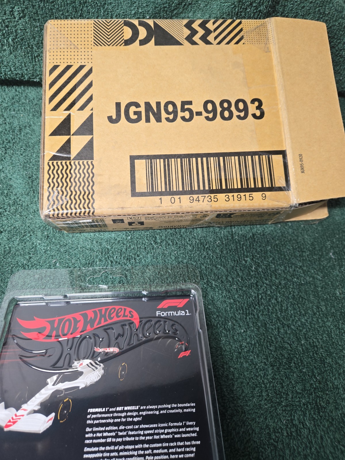 2025 HOT WHEELS COLLECTORS FORMULA 1 F1 VEHICLE #JGN95 IN HAND unopened new!