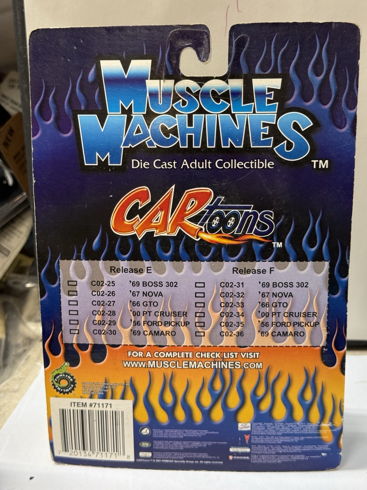 Muscle Machines CARtoons 1966 Pontiac GTO 1:64 Yellow Diecast Unopened Box
