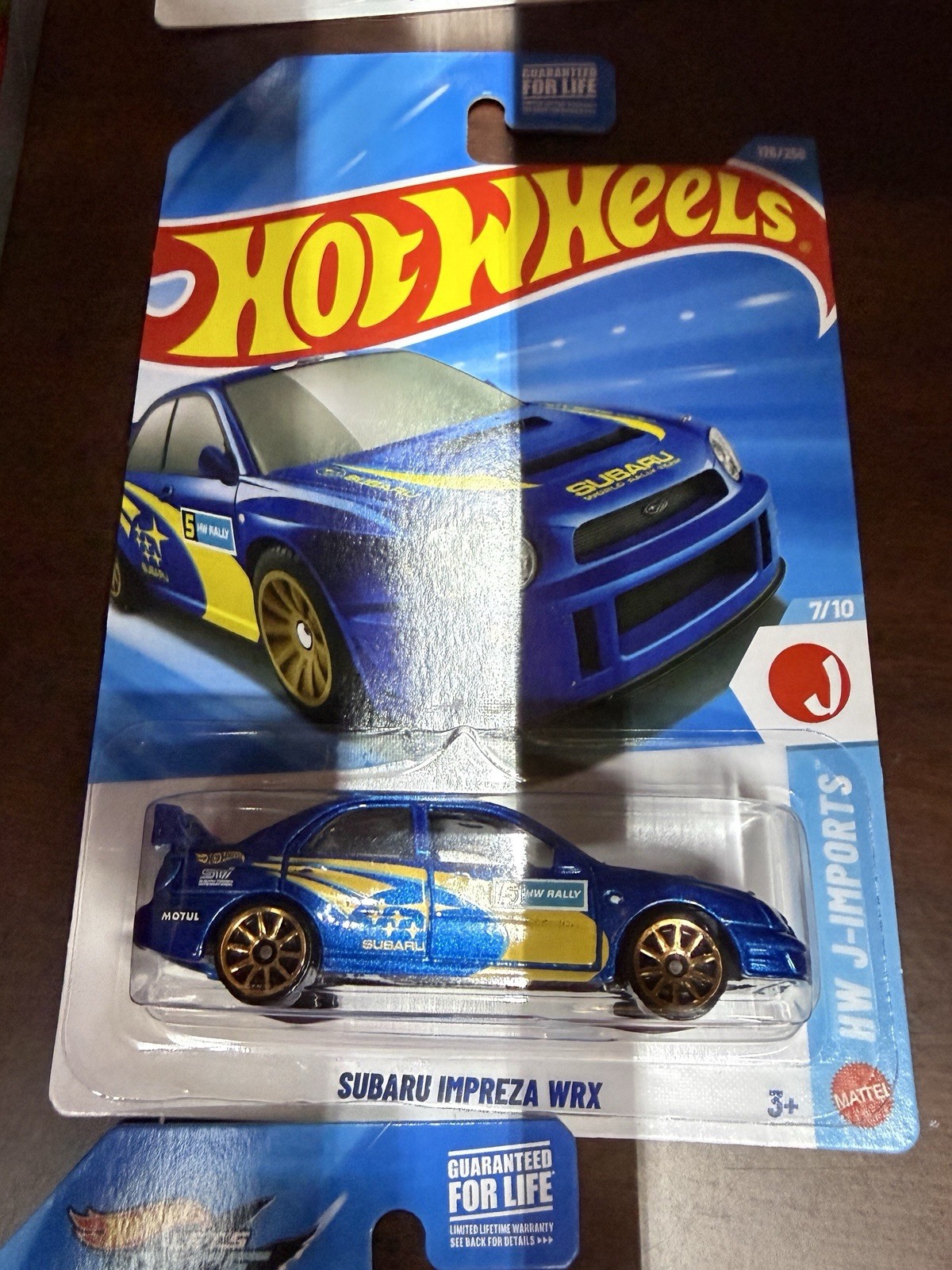 2026 Hot Wheels Subaru Impreza WRX HW J-Imports Blue/Yellow 1:64 Diecast Car