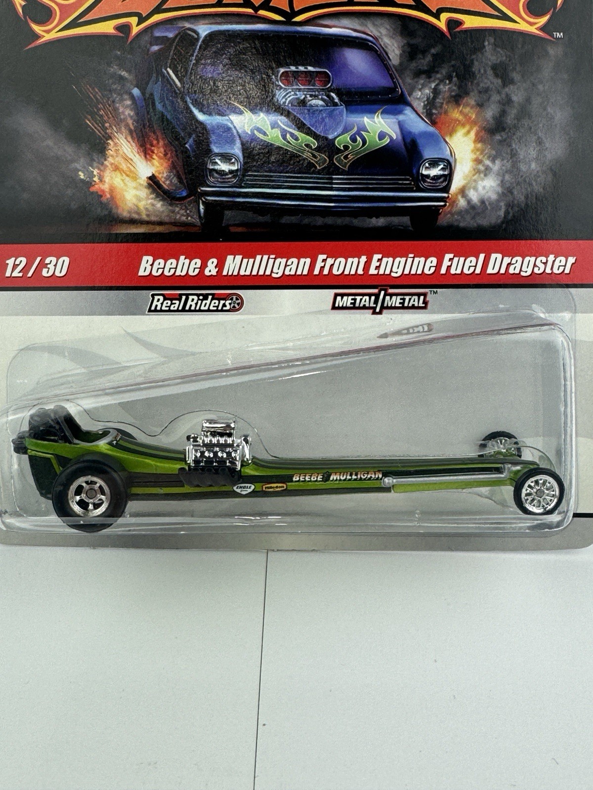 Hot Wheels Drag Strip Demons #12 Beebe & Mulligan Front Engine Fuel Dragster RR