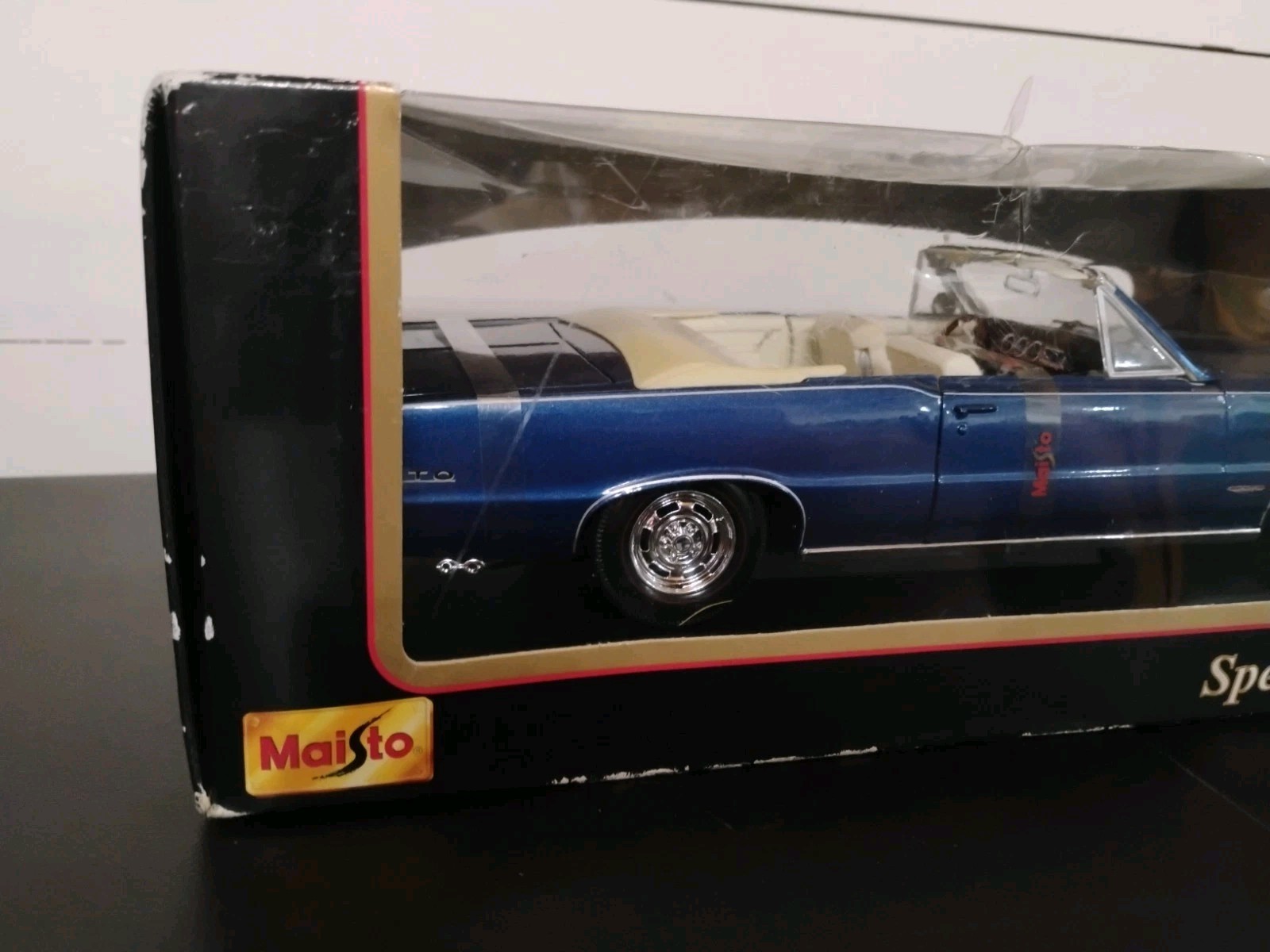 Maisto Special Edition Pontiac GTO 1:18 Diecast Metal Blue Car 1965 New