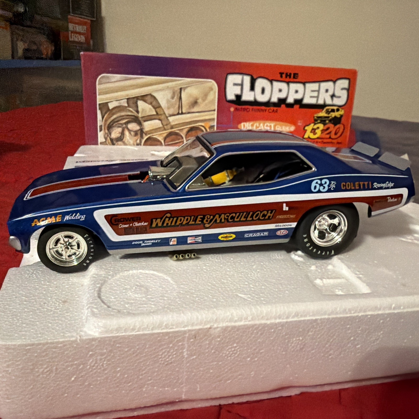 1320 THE FLOPPERS 1971 PLYMOUTH CUDA “WHIPPLE & McCULLOCH” 1:24 SCALE