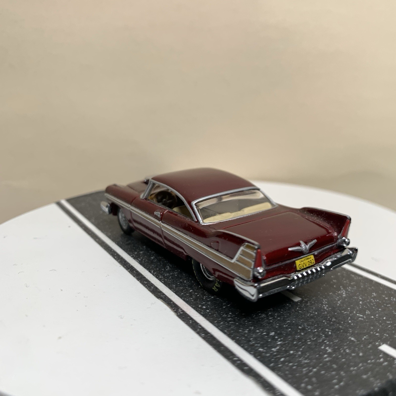 Hot Wheels 100% Collectibles 1957 Plymouth Fury Dragster Dark Red/Gold 1:64 NM