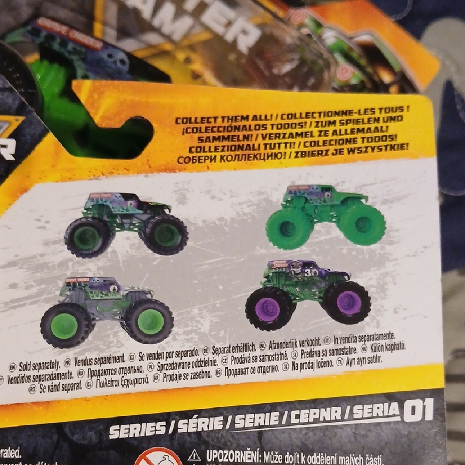 Grave Digger Monster Truck – Green and Black. Clear Green Wheels.