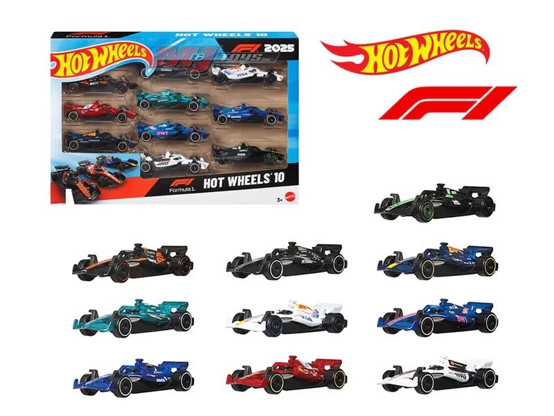 BRAND NEW!!!!! Hot Wheels Formula 1 2025 Racing Team 10-Pack