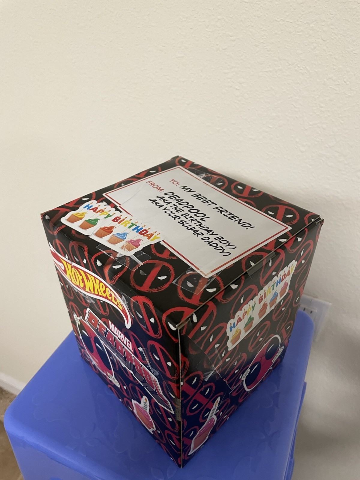 Hot Wheels Marvel Deadpool Birthday Scooter SDCC Exclusive 2021 New in Box