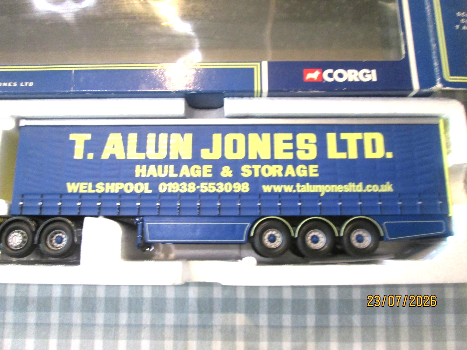 Corgi CC12913 1:50- Scania Topline Curtainside -T Alun Jones Ltd – Boxed