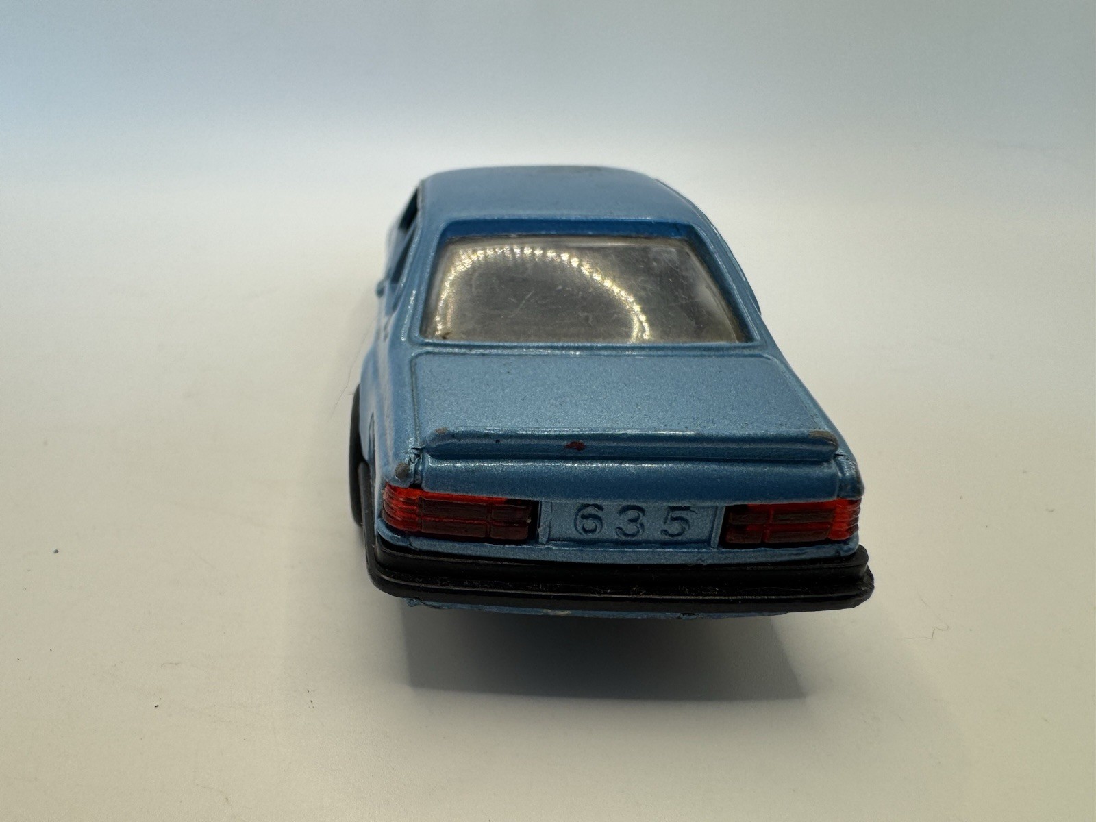 Vintage BMW 635CSi SS-907 Friction Diecast Car Blue Opening Doors Hood Hong Kong
