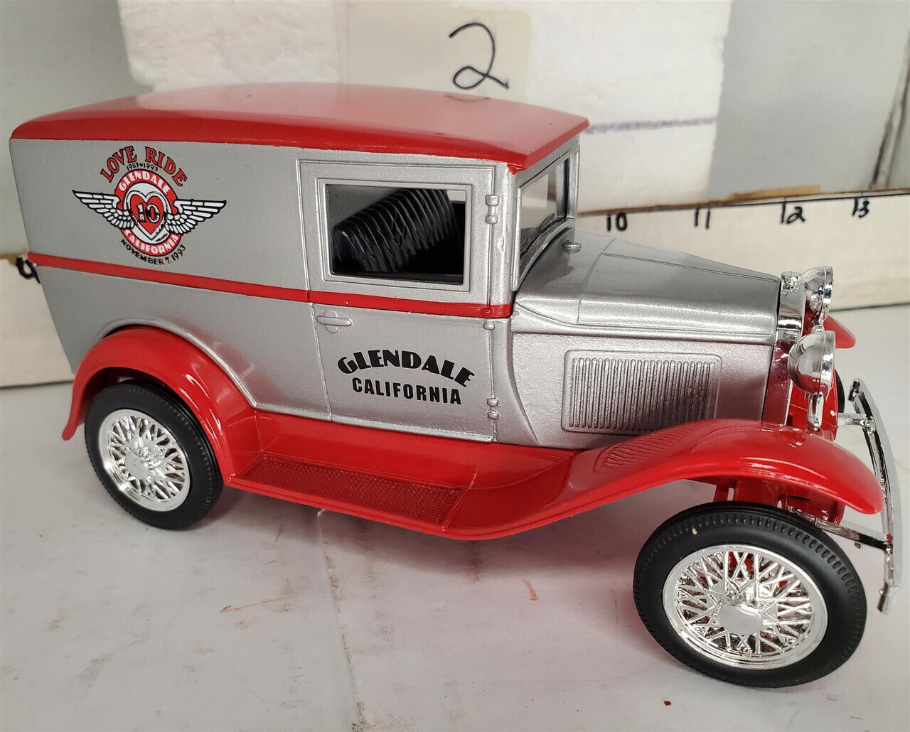 LIBERTY MODEL A DELIVERY VAN 1:25 SCALE DIE CAST “LOVE RIDES”