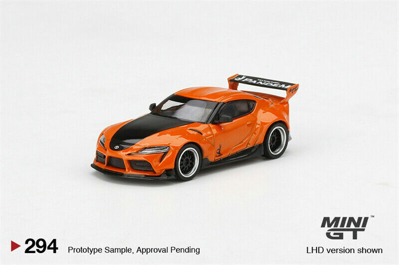 MINI GT 1:64 Pandem GR Supra V1.0 LHD Orange Car in box #294