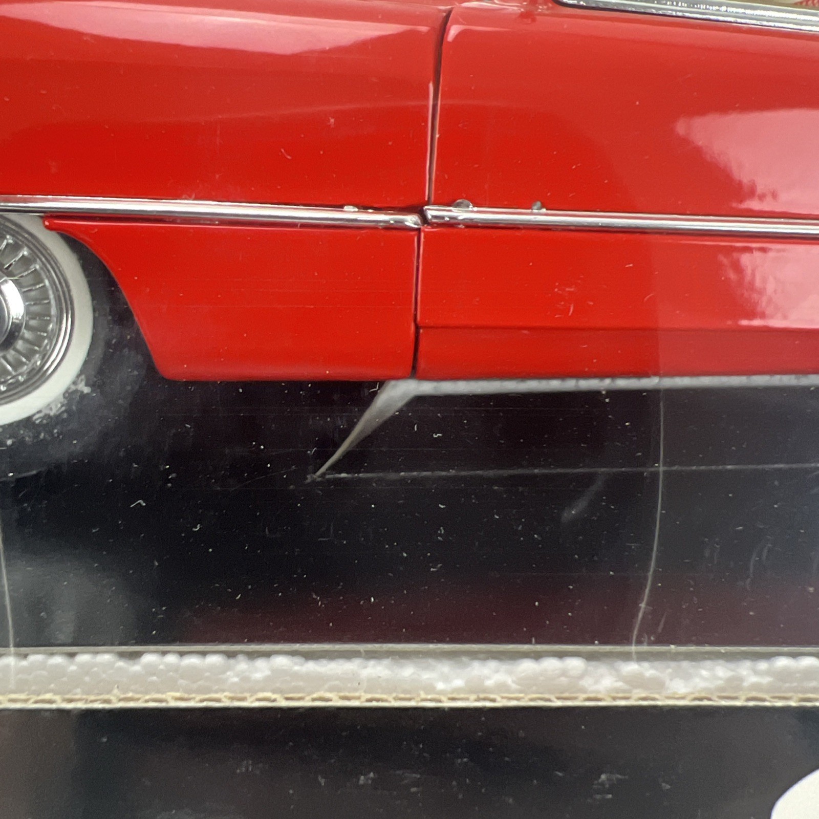 Cadillac Eldorado 1955 1:18 Die Cast Prestige Solido France Red Removable Top