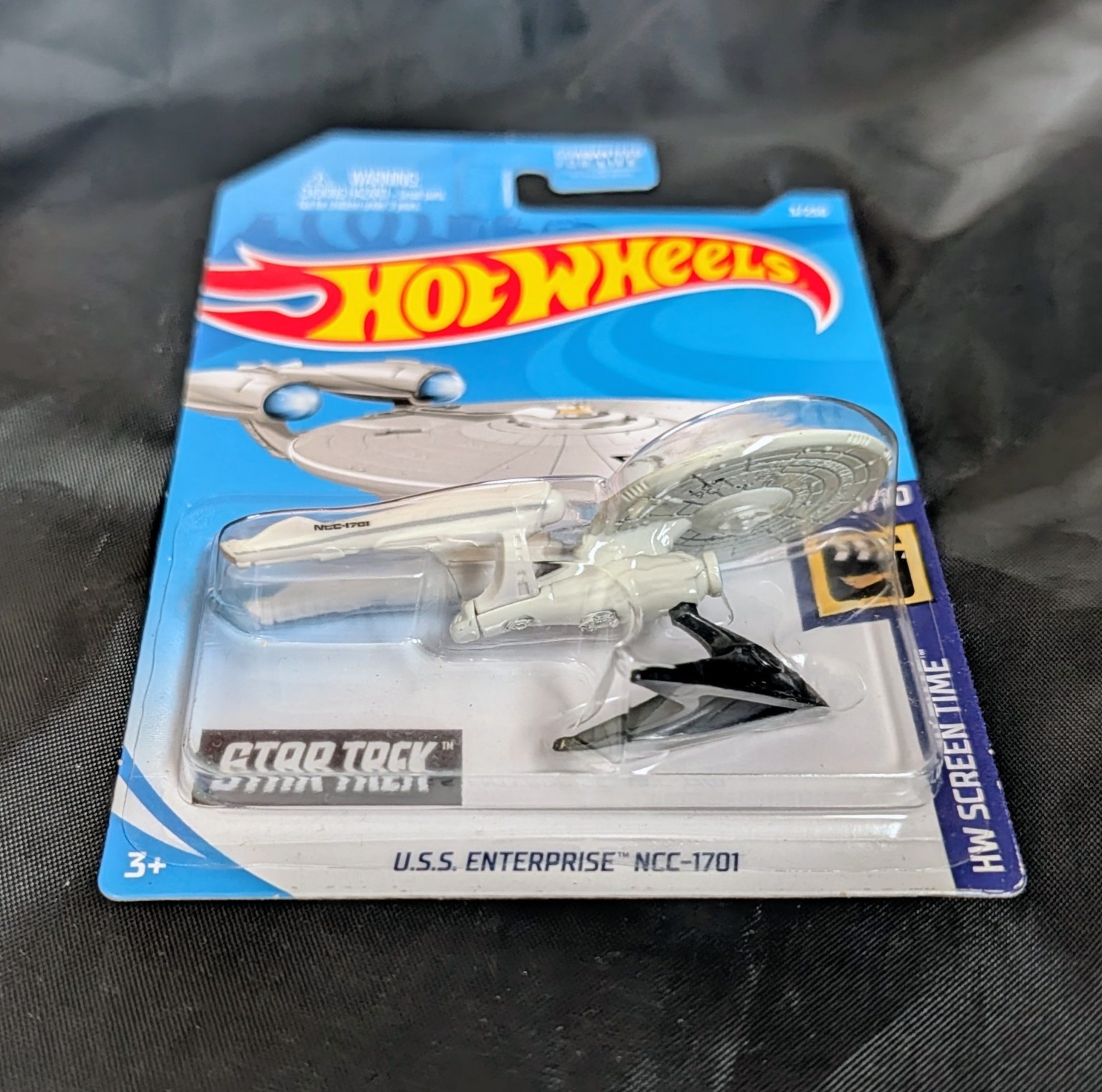 Hot Wheels Star Trek USS Enterprise NCC-1701 White With Stand And Protector Case