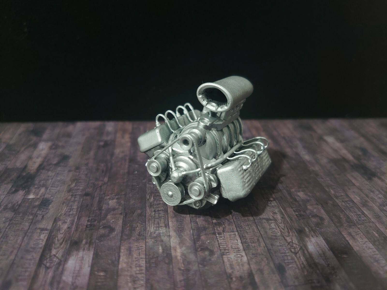 1/12 V8 flathead engine for diorama or diecast UNPAINTED