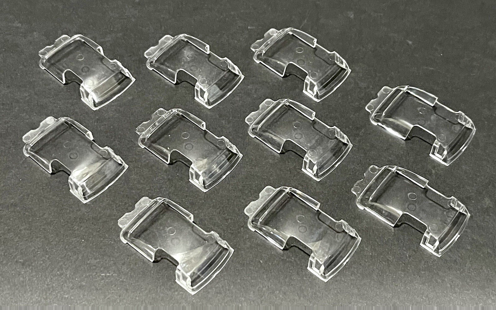 10x Clear Replacement Windows For Hot Wheels 55 Bel Air Gassers Fits 1/64 Scale