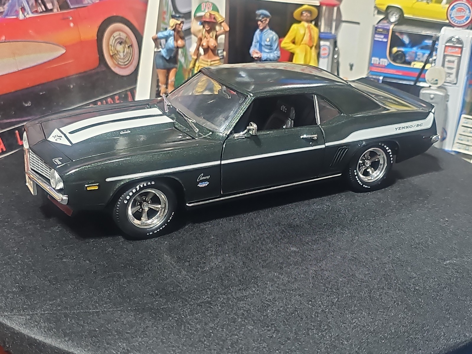 VINTAGE ERTL SUPERCAR YENKO 427 CAMARO SYC Fathom Green Limited Edition
